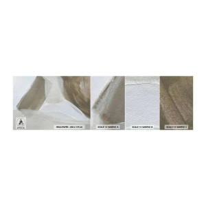Fototapet Prøve Standard Eco - Bølge af hvidt - Lyse, Stykke, Minimalistisk - 100x30 cm