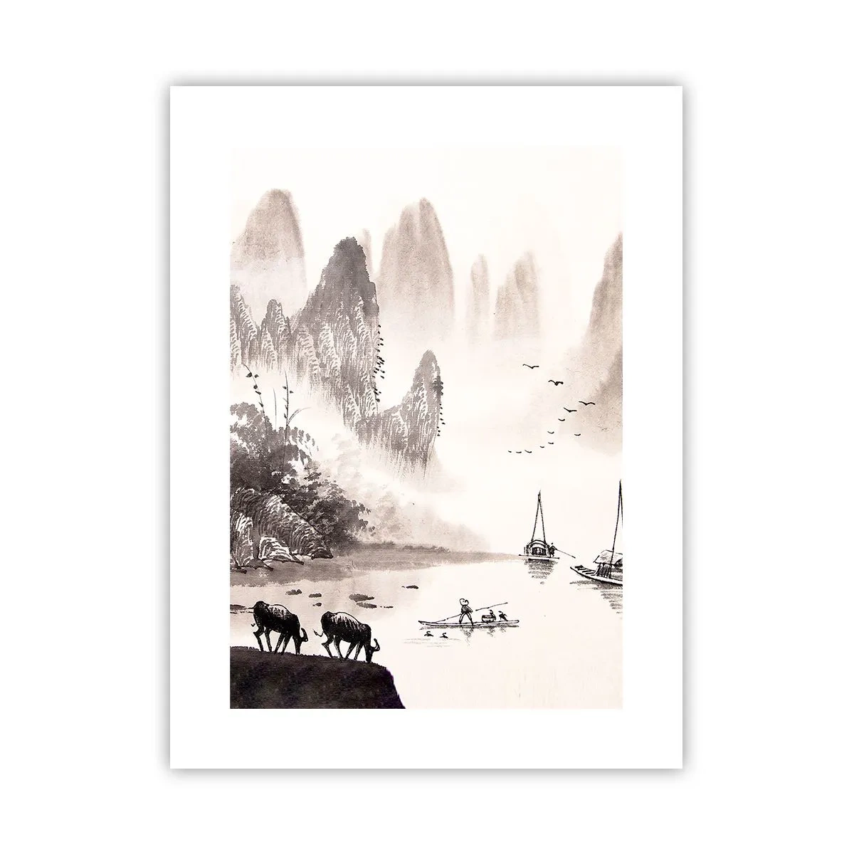 Plakat - Østens eksotiske hverdag - 30x40 cm