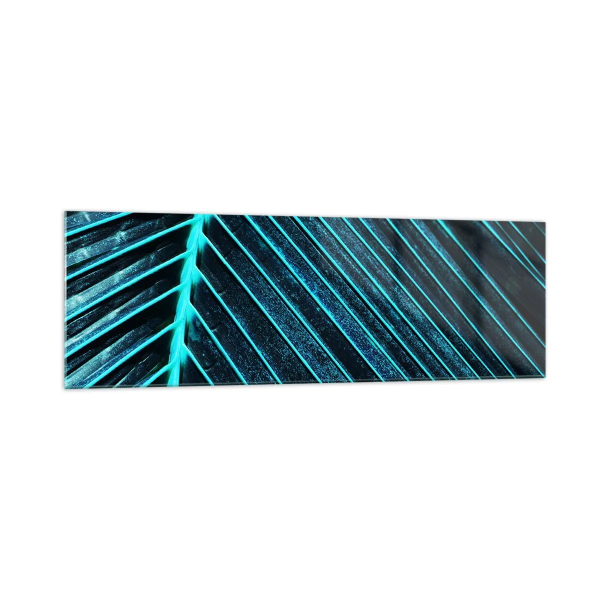 Billede på glas - Tekstur af grønt - 160x50 cm