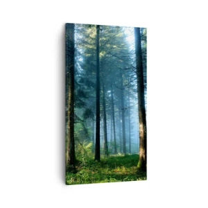 Lærredstryk - Billede på lærred - Strålende om morgenen - 45x80 cm