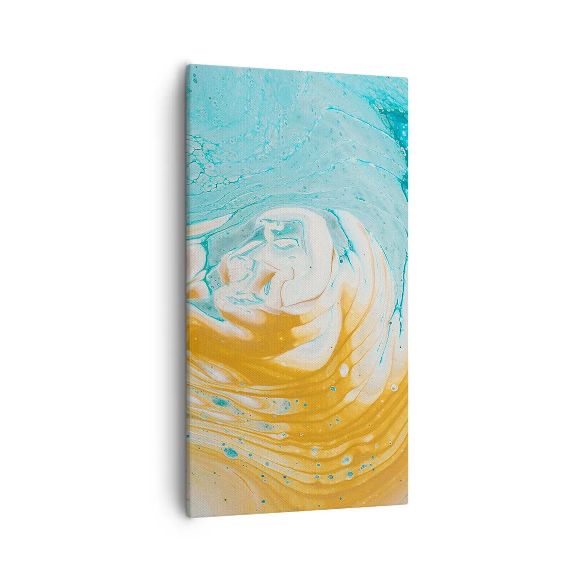 Lærredstryk - Billede på lærred - Pastel hvirvel - 55x100 cm