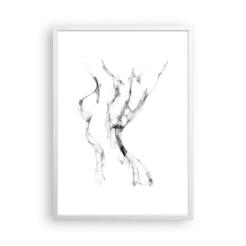 Plakat i hvid ramme - Smuk og stærk - 50x70 cm