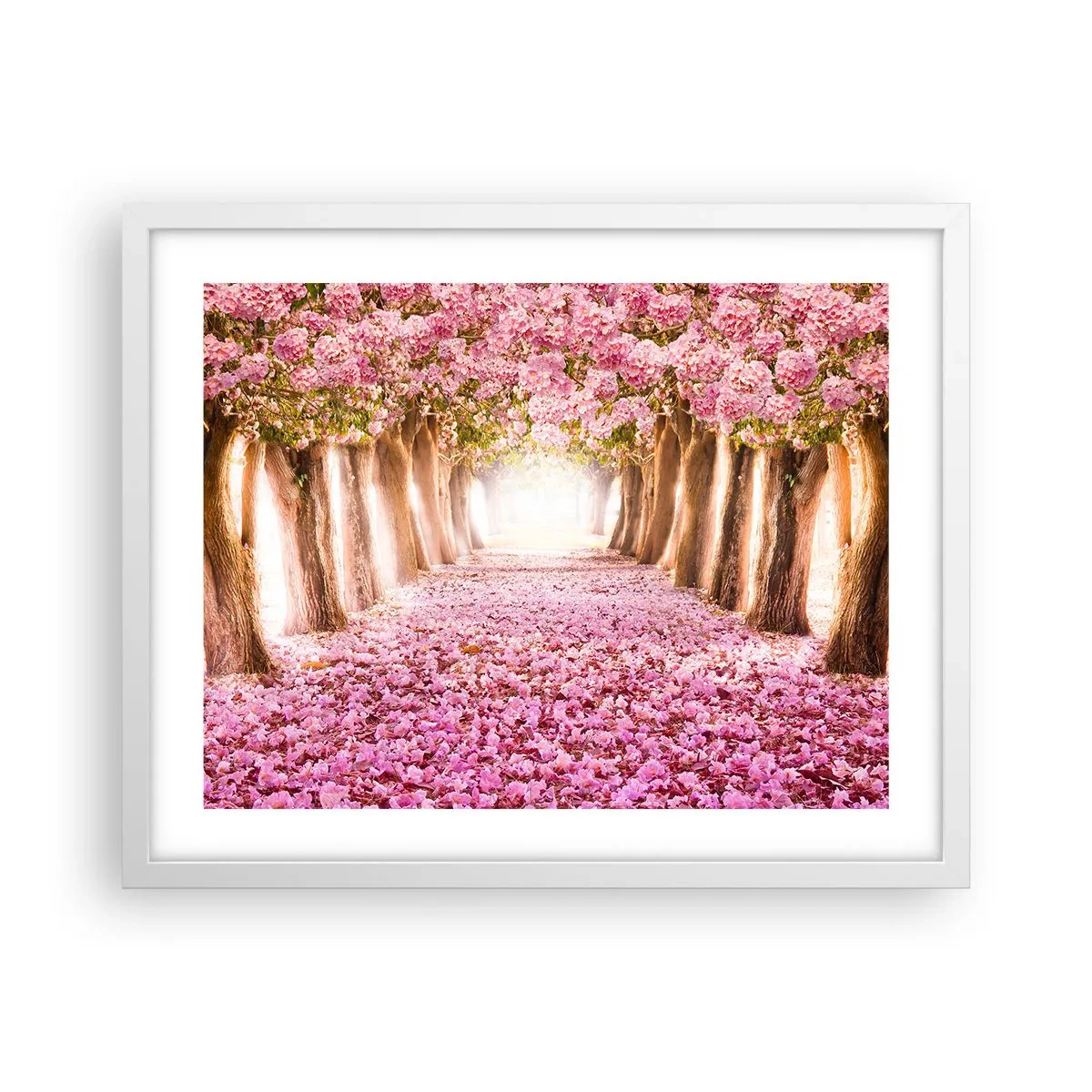 Plakat i hvid ramme - Vejen til paradis - 50x40 cm