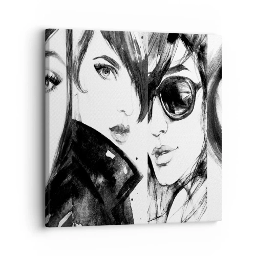 Lærredstryk - Billede på lærred - Skønhed mangedoblet - 30x30 cm