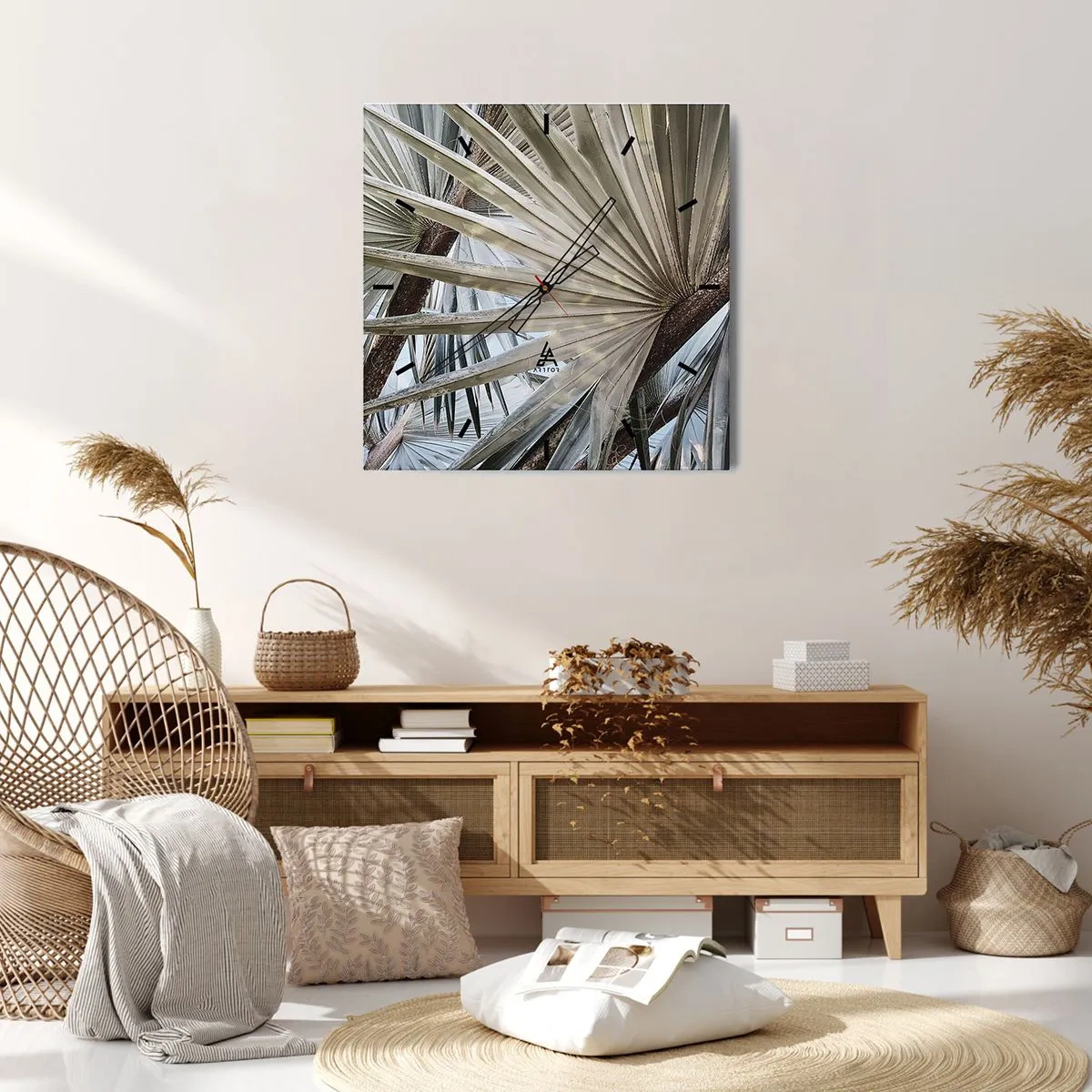 Vægur, Uret - Ventilatorer i troperne - 30x30 cm