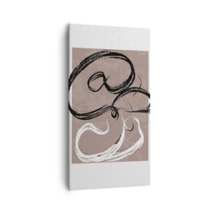 Lærredstryk - Billede på lærred - Komposition - en søgen efter fuldstændighed - 55x100 cm