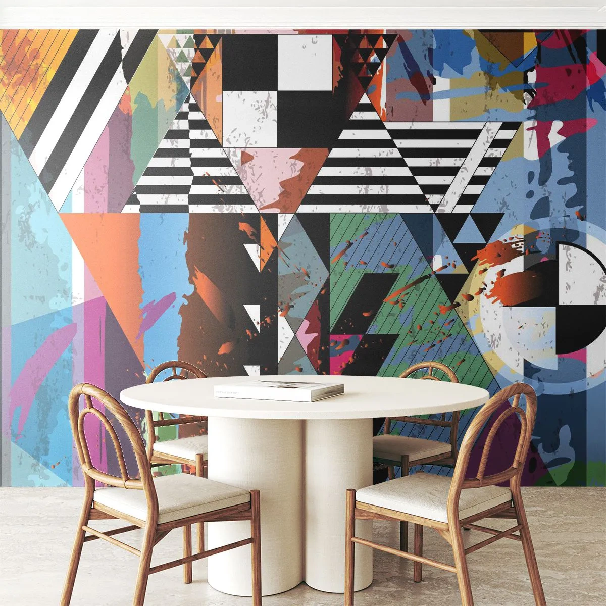 Fototapet Premium Sand - Geometrisk og organisk - Abstraktion, Stykke, Moderne kunst - 100x70 cm