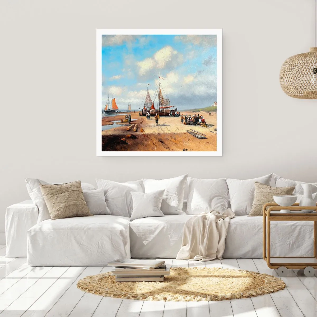 Plakat - Efter en vellykket fangst - 60x60 cm