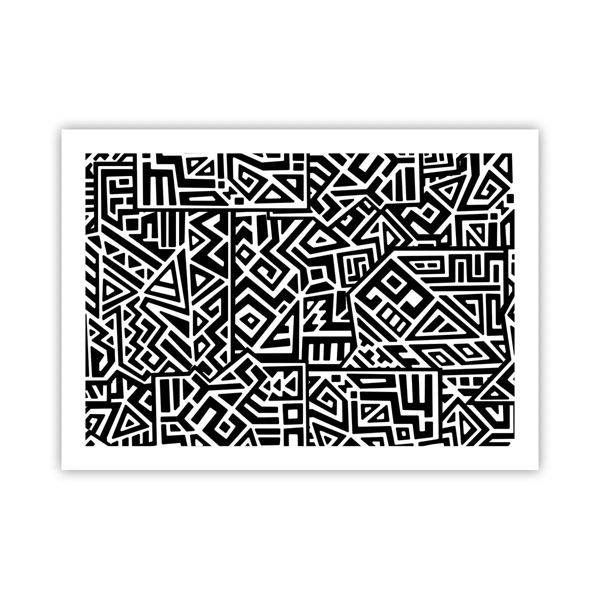 Plakat - Præcolumbiansk sammensætning - 70x50 cm
