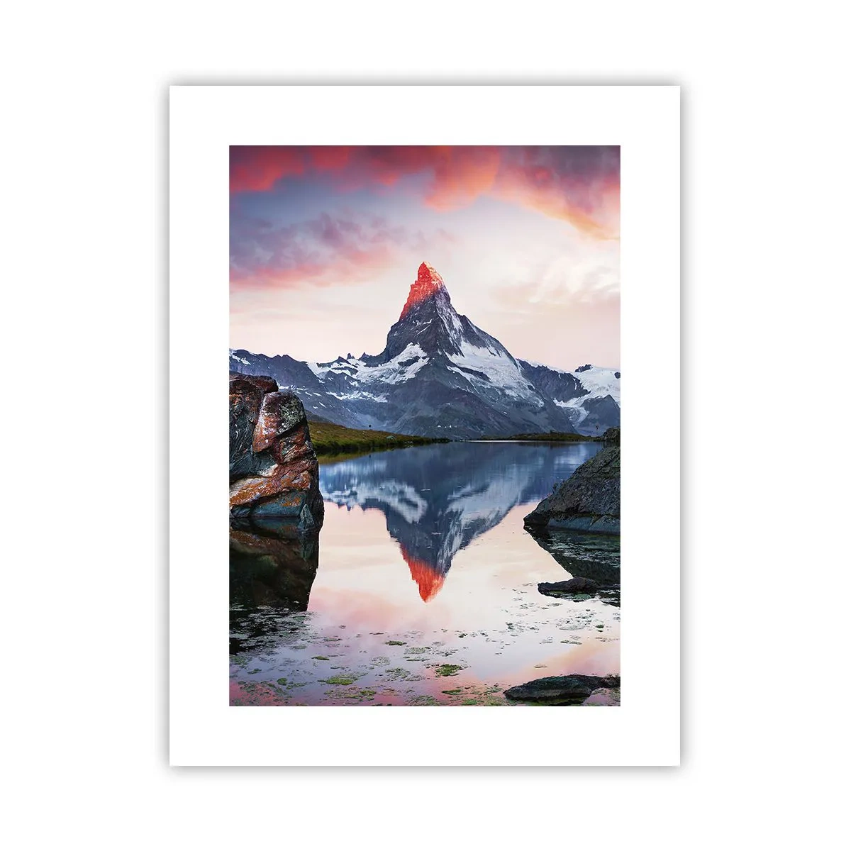 Plakat - Bjergenes hjerte er varmt - 30x40 cm