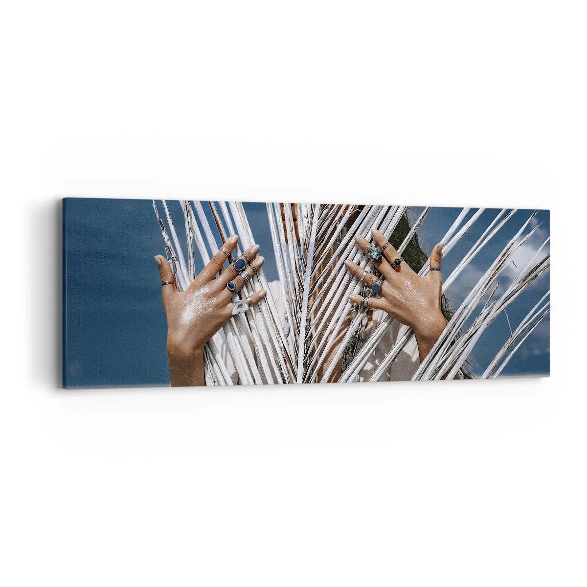 Lærredstryk - Billede på lærred - Shamanens kæreste? - 90x30 cm