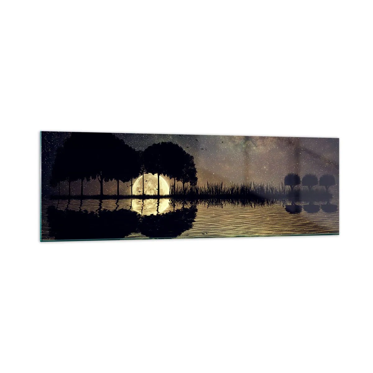 Billede på glas - En nat på kanten af verden - 160x50 cm
