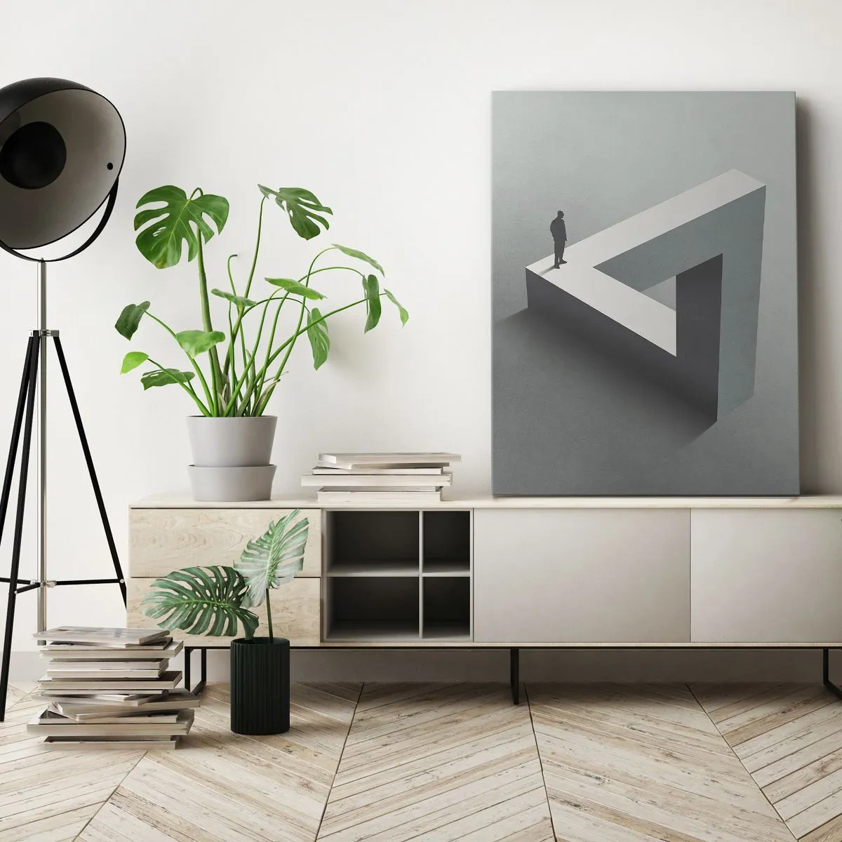 Lærredstryk - Billede på lærred - Og dog er det muligt - 50x70 cm