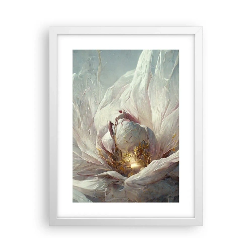 Plakat i hvid ramme - Blomstrer en gang om hundrede år - 30x40 cm