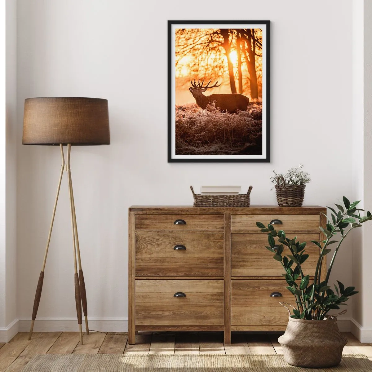 Plakat i sort ramme - En jægerdrøm - 30x40 cm