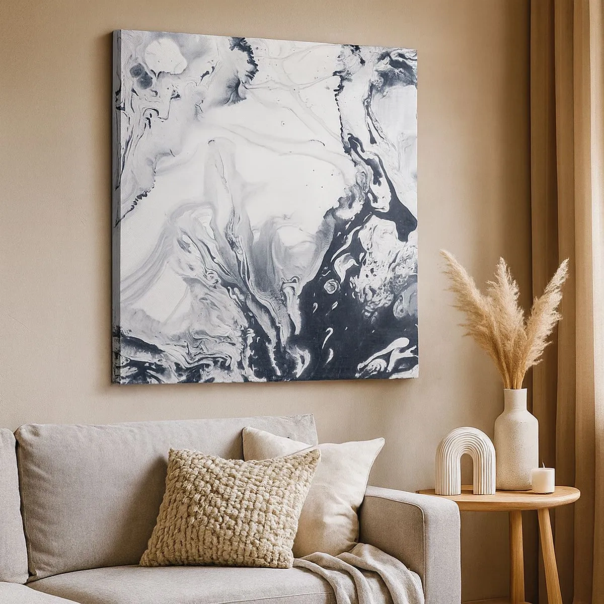 Lærredstryk - Billede på lærred - Jordens indre - 30x30 cm