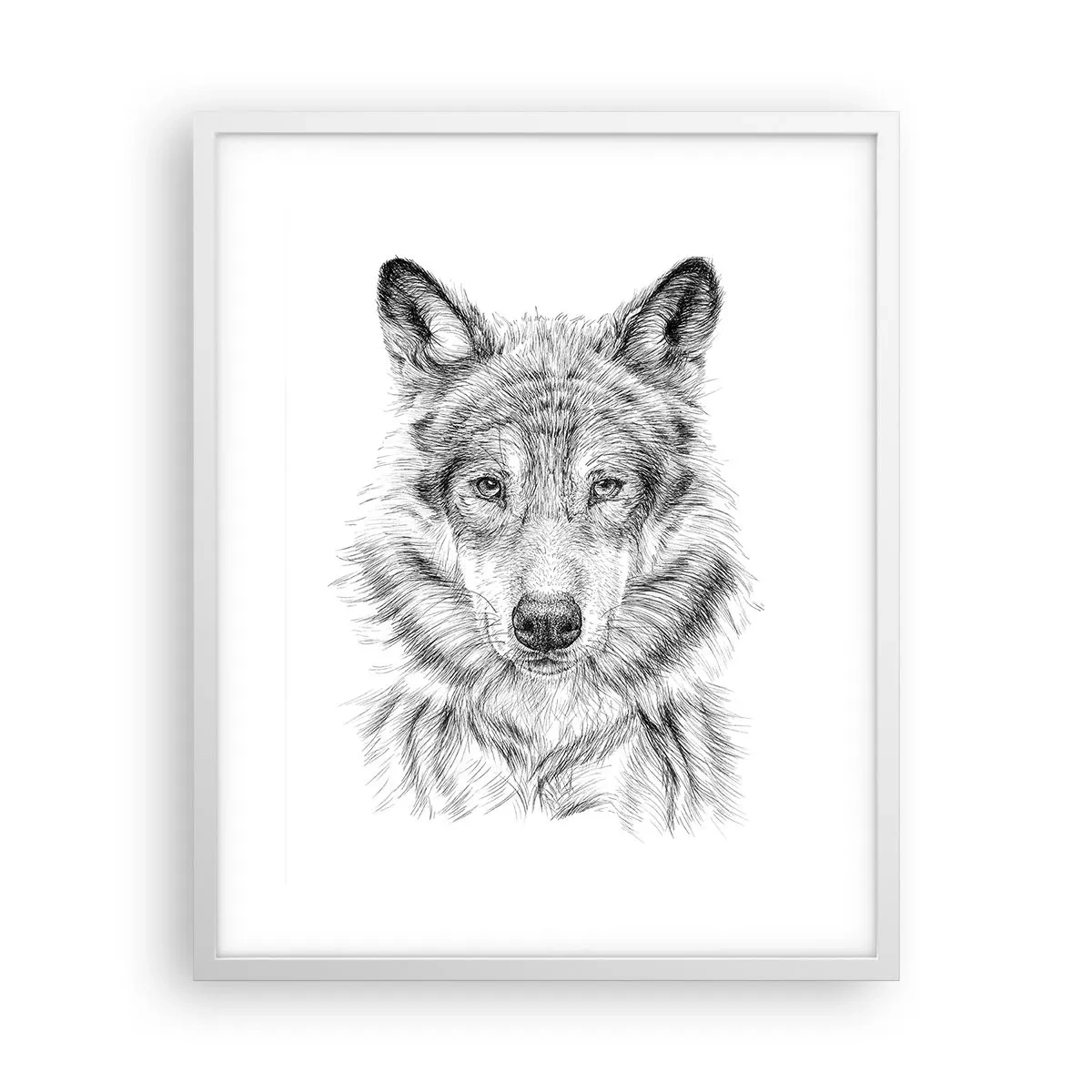 Plakat i hvid ramme - En født leder - 40x50 cm