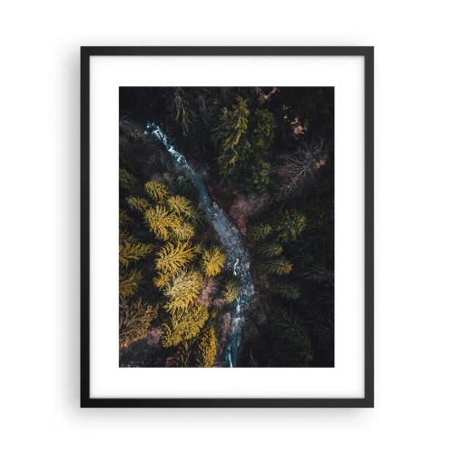 Plakat i sort ramme - Hurtigt, stadig hurtigere - 40x50 cm