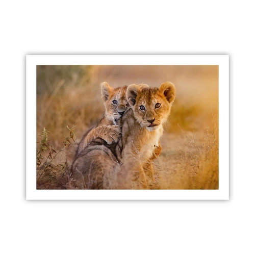 Plakat - Forstyr ikke! Vi har det sjovt - 70x50 cm