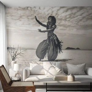 Fototapet Selvklæbende Deluxe Sticker - Dans på de sydlige øer - Danser, Indien, Orientere - 350x256 cm