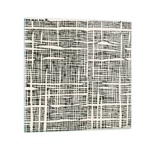 Billede på glas - En sammensætning vævet - 30x30 cm
