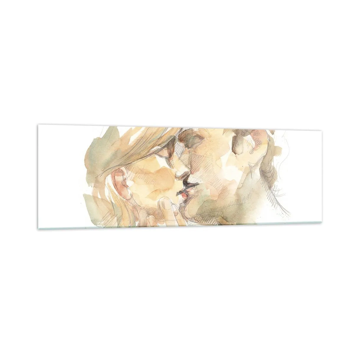 Billede på glas - Den fundne halvdel? - 160x50 cm