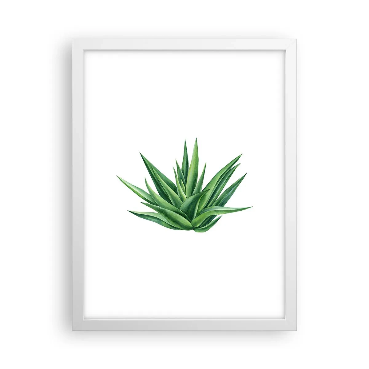Plakat i hvid ramme - Grøn - styrke - liv - 30x40 cm