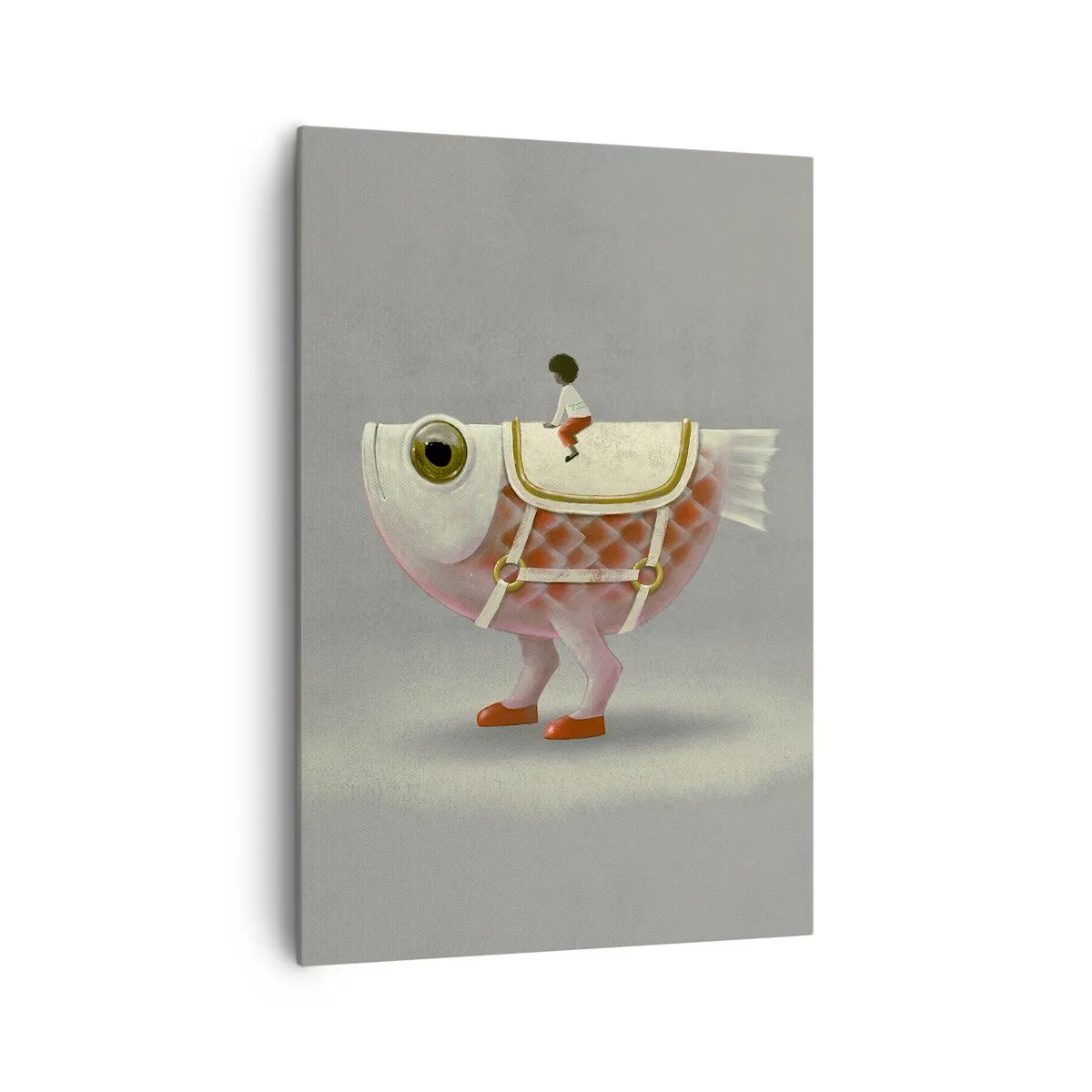 Lærredstryk - Billede på lærred - Rybonski rytter - 70x100 cm