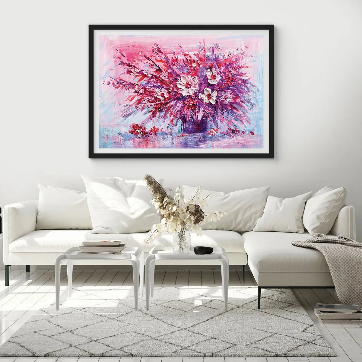 Plakat i sort ramme - Uskyld og lidenskab - 50x40 cm