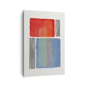 Lærredstryk - Billede på lærred - Geometriens ånd og bogstav - 70x100 cm