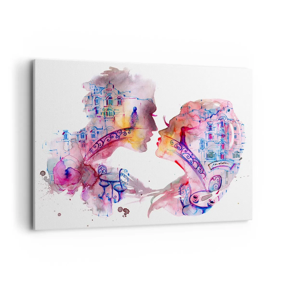 Lærredstryk - Billede på lærred - Sukkenes hemmelige bro - 100x70 cm
