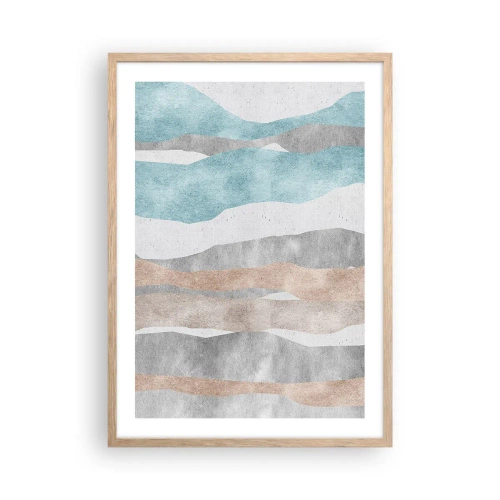 Plakat i ramme af lyst egetræ - En undersøgelse af intimitet - 50x70 cm