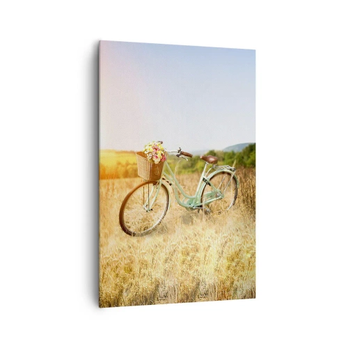 Lærredstryk - Billede på lærred - Jeg bliver her et stykke tid - 80x120 cm