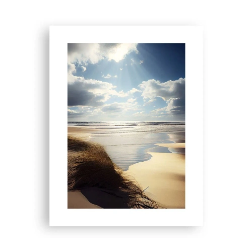 Plakat - Strand, vild strand - 30x40 cm