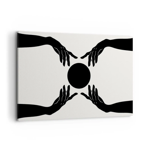 Lærredstryk - Billede på lærred - Et hemmeligt tegn - 120x80 cm