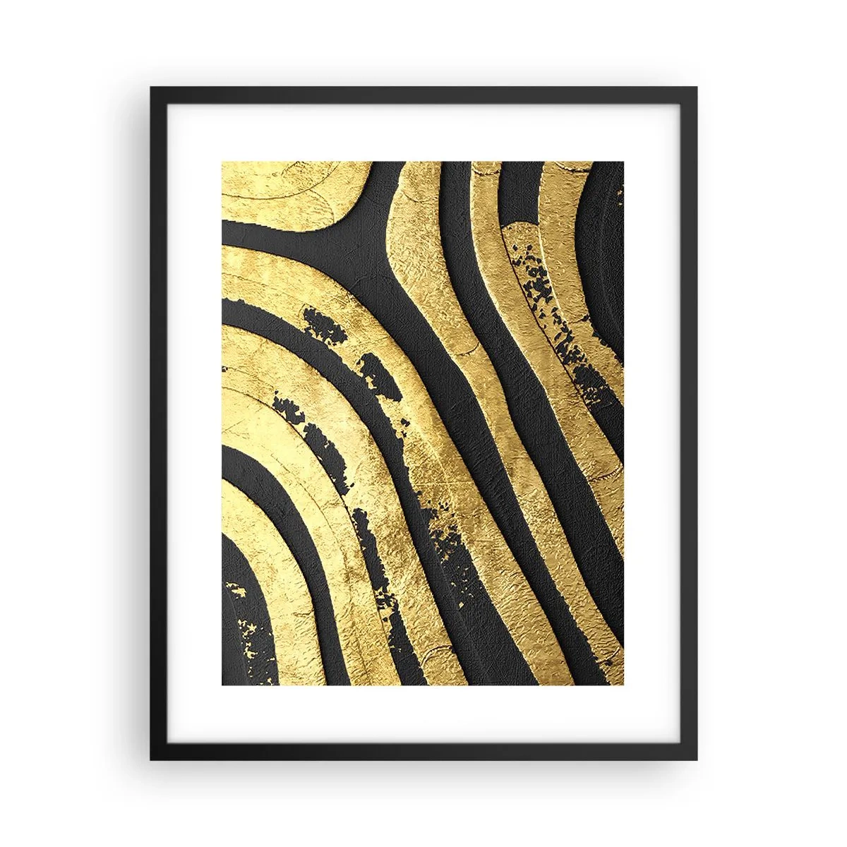 Plakat i sort ramme - Alt flyder - 40x50 cm