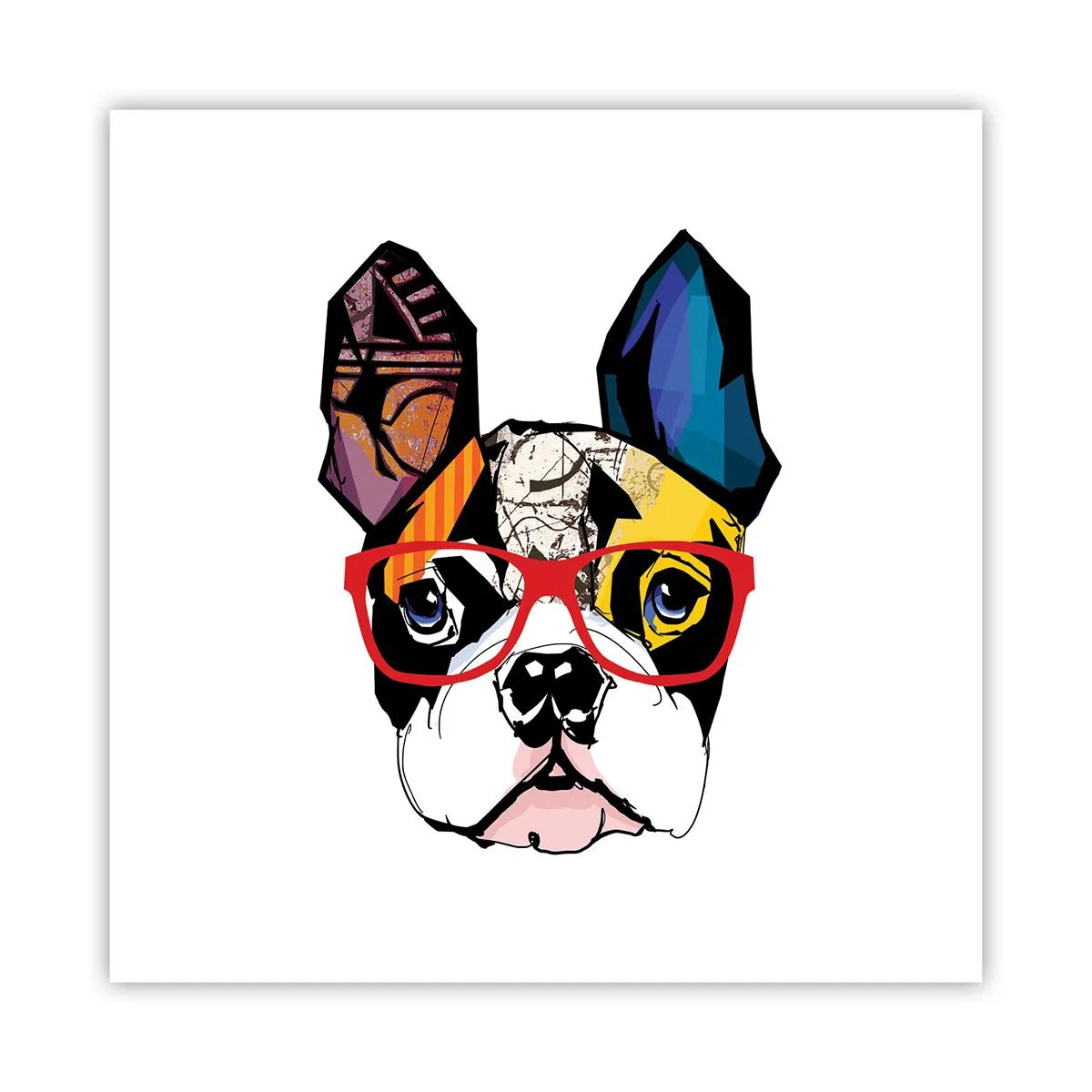 Plakat - Intellektuel - 60x60 cm
