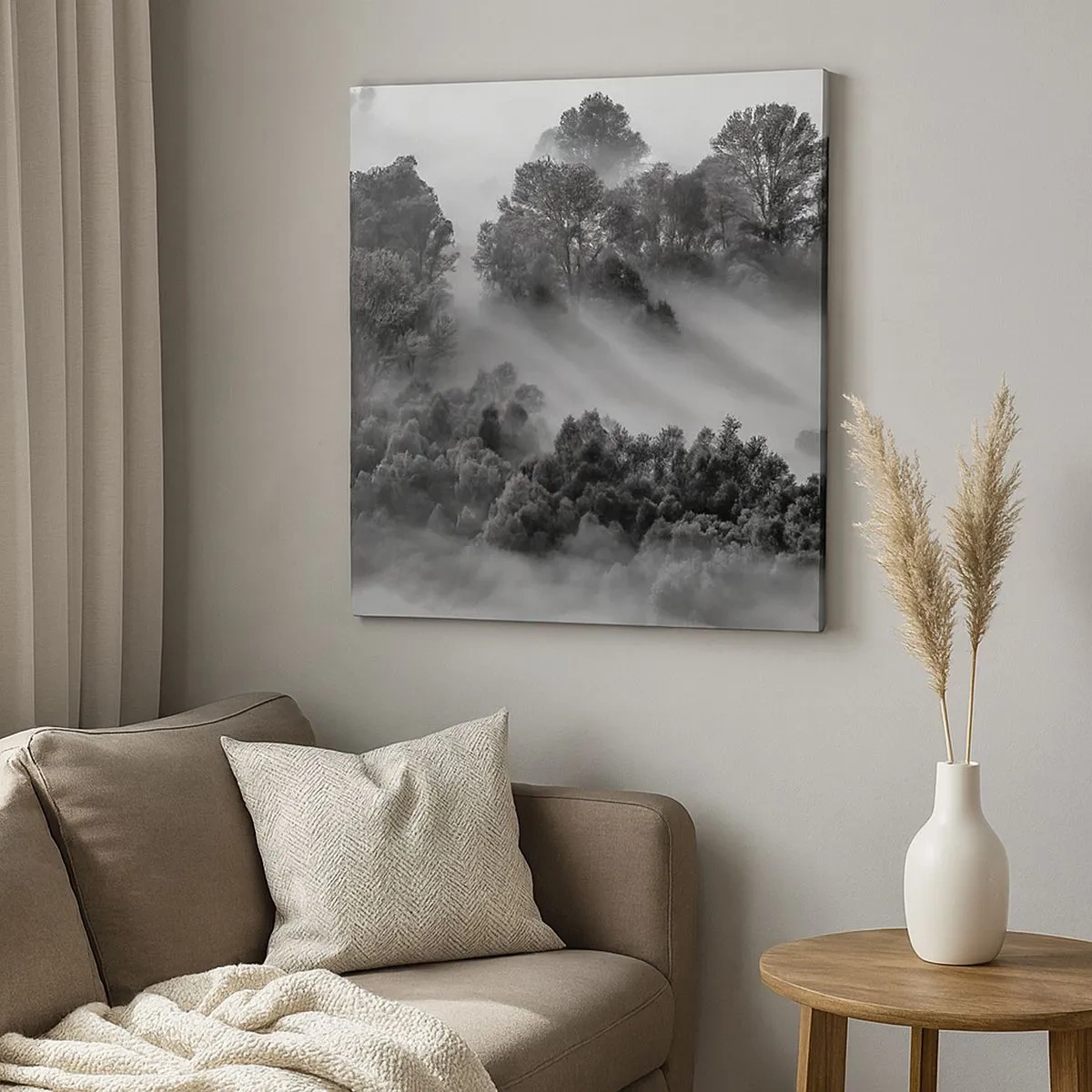 Lærredstryk - Billede på lærred - At vågne fra søvnen - 30x30 cm