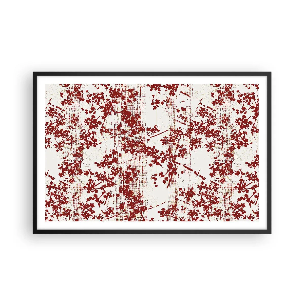 Plakat i sort ramme - Som en gammel percale - 91x61 cm