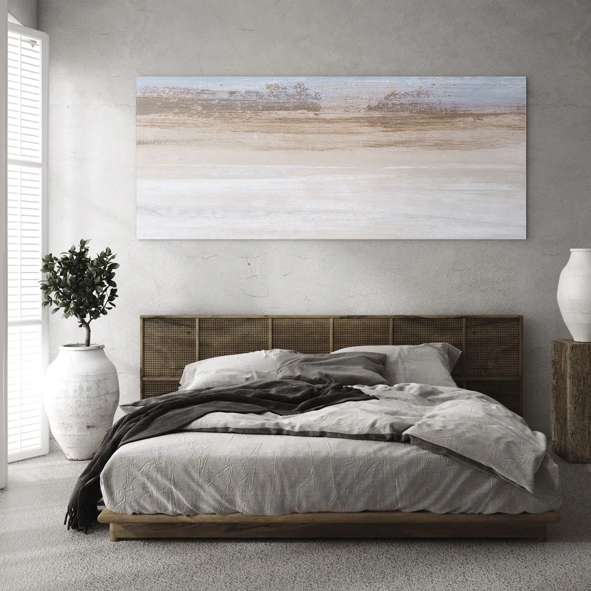 Billede på glas - Tvetydigt landskab - 100x40 cm