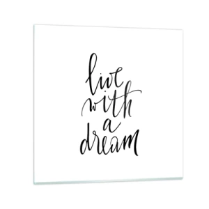 Billede på glas - Of course - 30x30 cm