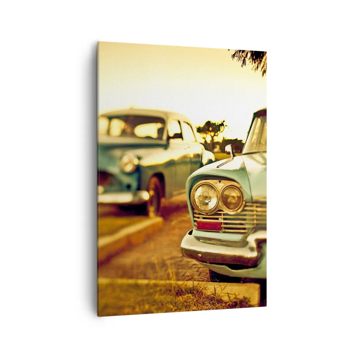 Lærredstryk - Billede på lærred - Vi må vente og se - 70x100 cm