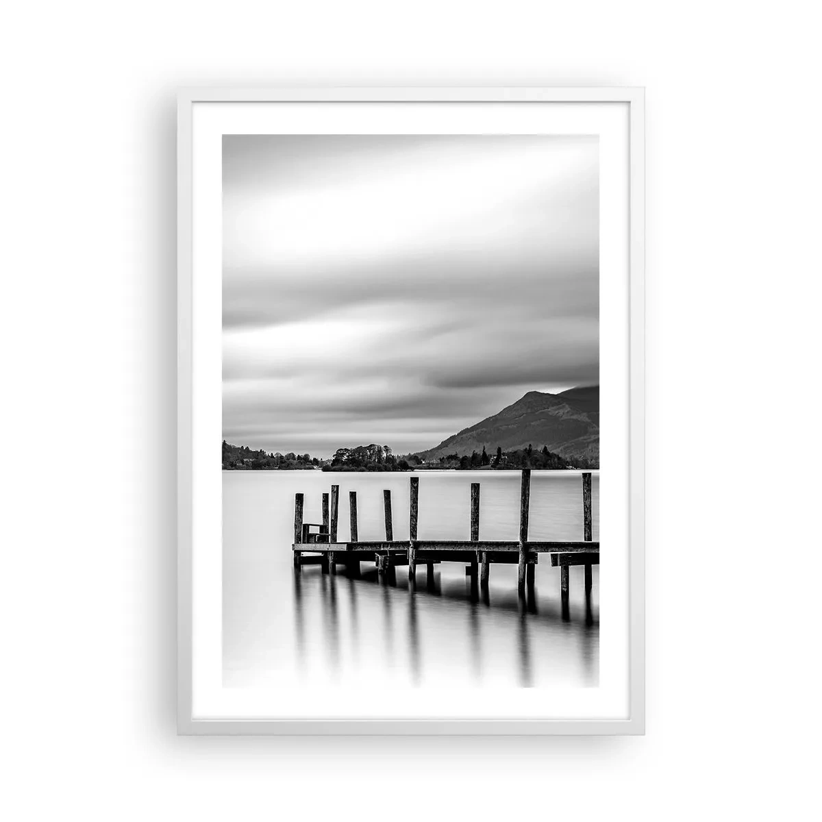 Plakat i hvid ramme - Mildhed og styrke - 50x70 cm