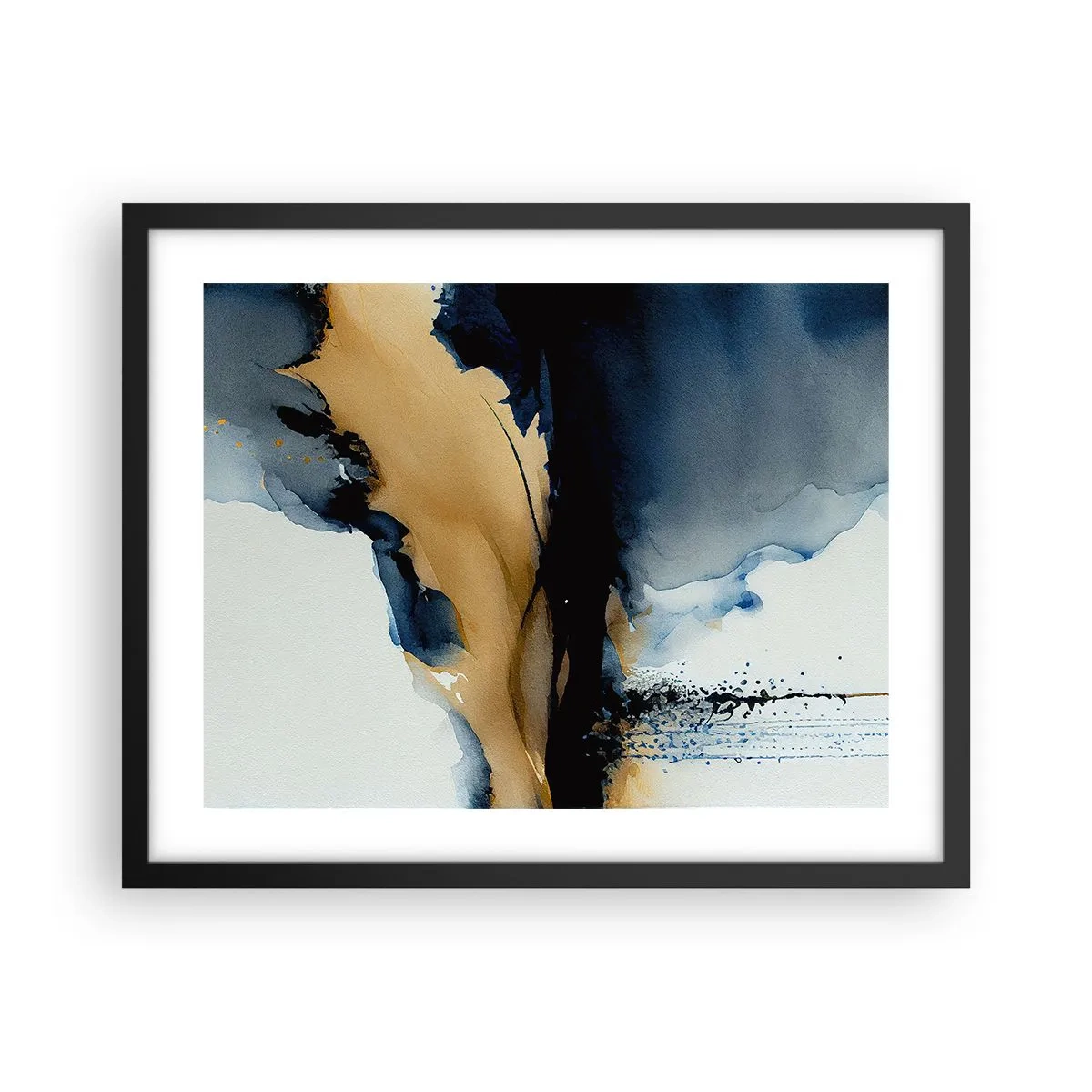 Plakat i sort ramme - Bag sløret - 50x40 cm