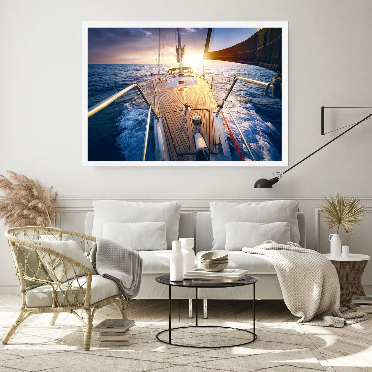 Plakat - Løber på bølgerne - 91x61 cm
