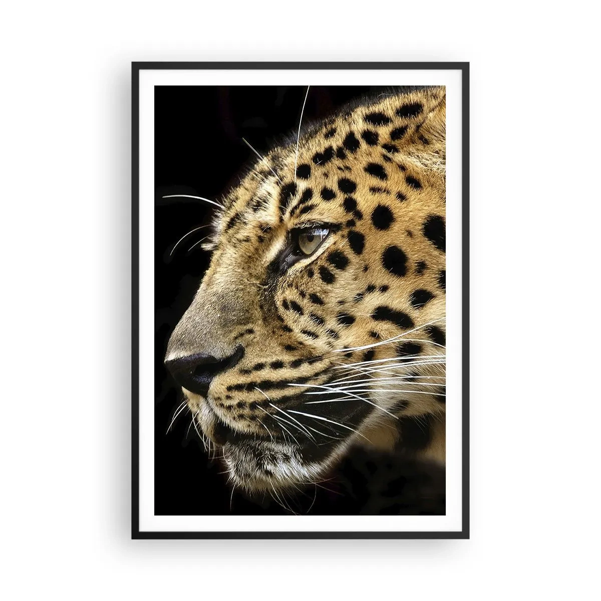 Plakat i sort ramme - Rolig, fokuseret, klar - 70x100 cm