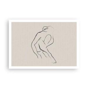 Plakat - Intim skitse - 100x70 cm