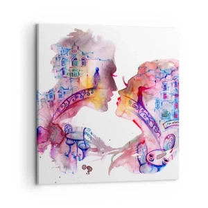 Lærredstryk - Billede på lærred - Sukkenes hemmelige bro - 50x50 cm