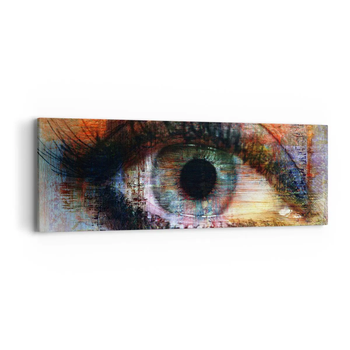 Lærredstryk - Billede på lærred - Du kan se ind i sjælen - 90x30 cm