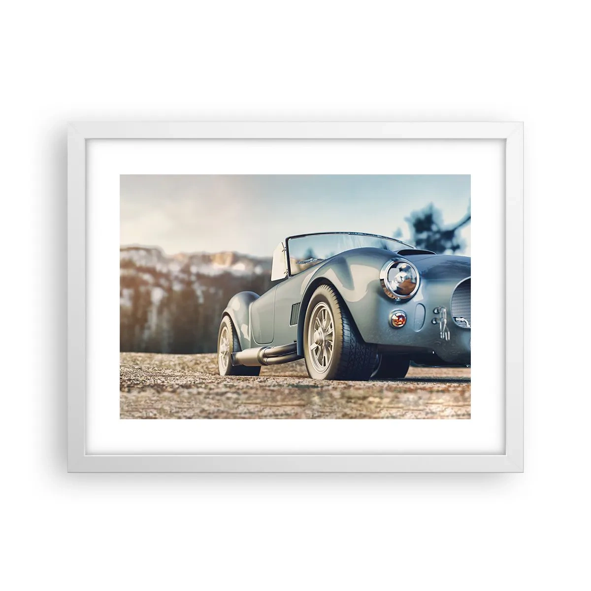 Plakat i hvid ramme - Fordi stil betyder noget - 40x30 cm